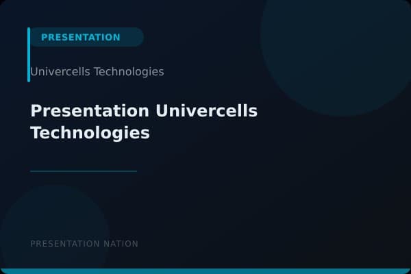 Presentation-Univercells-Technologies