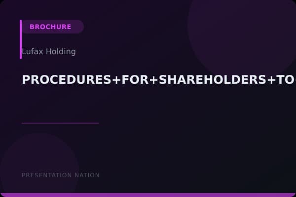 PROCEDURES+FOR+SHAREHOLDERS+TO+PROPOSE+A+PERSON+FOR+ELECTION+AS+A+DIRECTOR