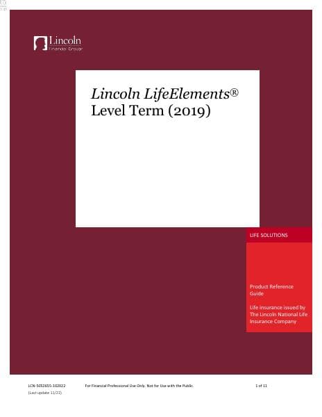 Product-Sheet-Lincoln-LifeElements