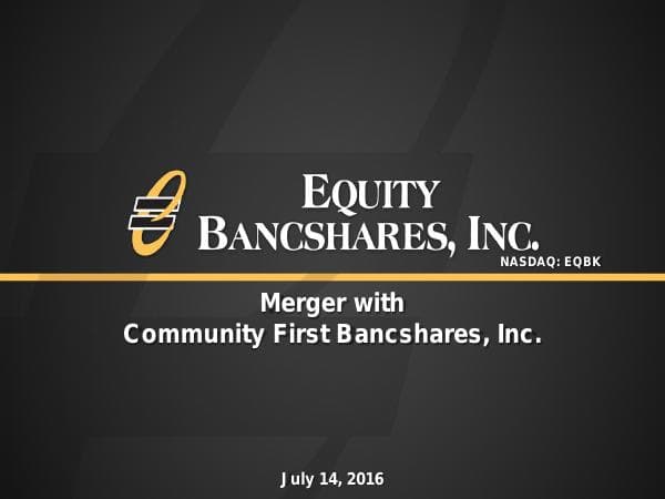 Project%20Acorn_Investor%20Presentation_07142016_FINAL