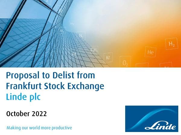 proposal-to-delist-from-frankfurt-stock-exchange