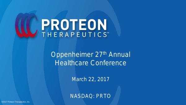 Proteon Therapeutics_March_2017_459_7459
