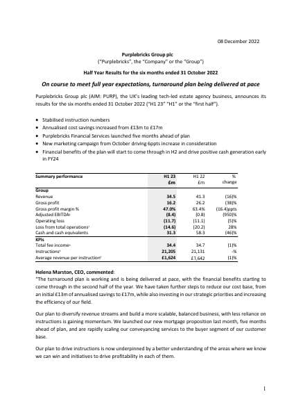 Purplebricks_RNS_HY23_results_221208