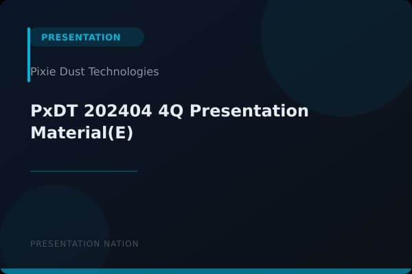 PxDT_202404_4Q_Presentation Material(E)