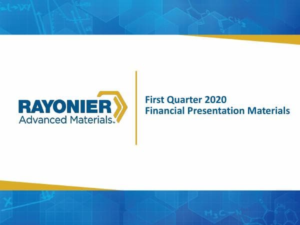 Q1 2020 RYAM Earnings Investor Deck FINAL
