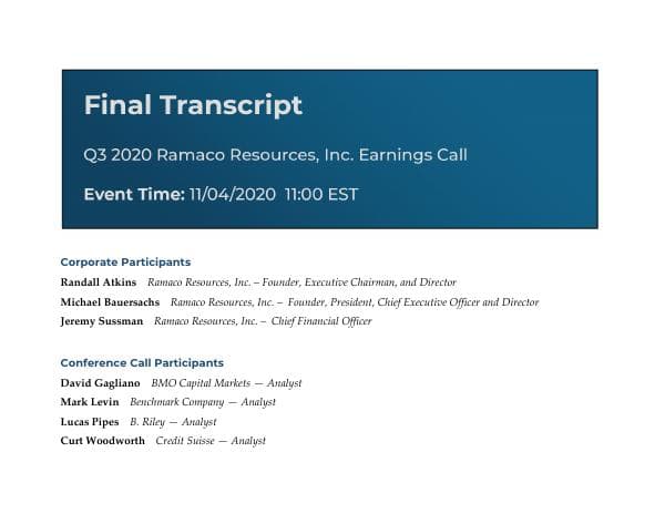 Q3-2020-Earning-Call-Transcript-Ramaco-Resources-Inc.