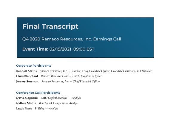 Q4-2020-Earning-Call-Transcript-Ramaco-Resources-Inc.