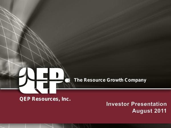 QEPAugustInvestorPresentation