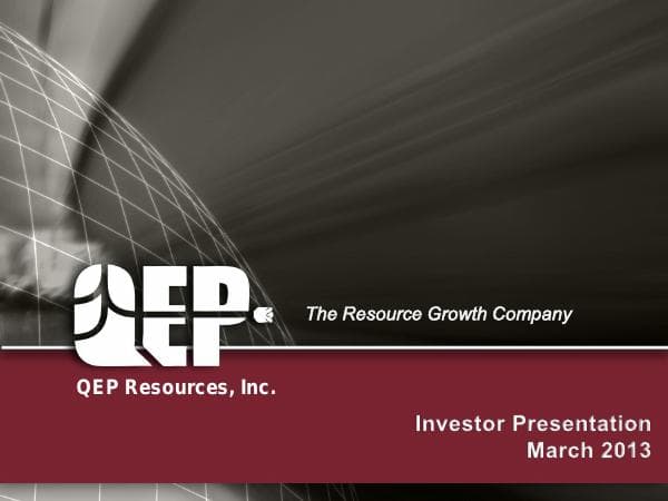 QEPMarchInvestorPresentation