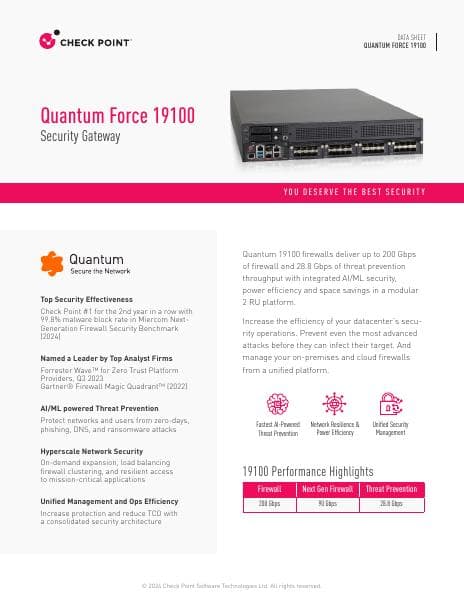 quantum-force-19100-datasheet