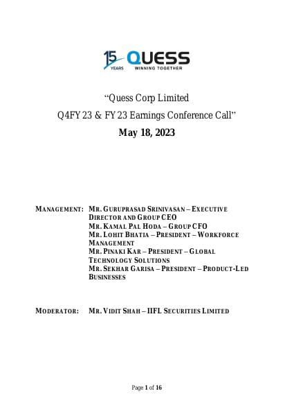 Quess-Q4FY23earnings-call-transcript