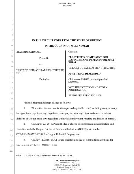 Rahman-v-Cascadia-discrimination-lawsuit