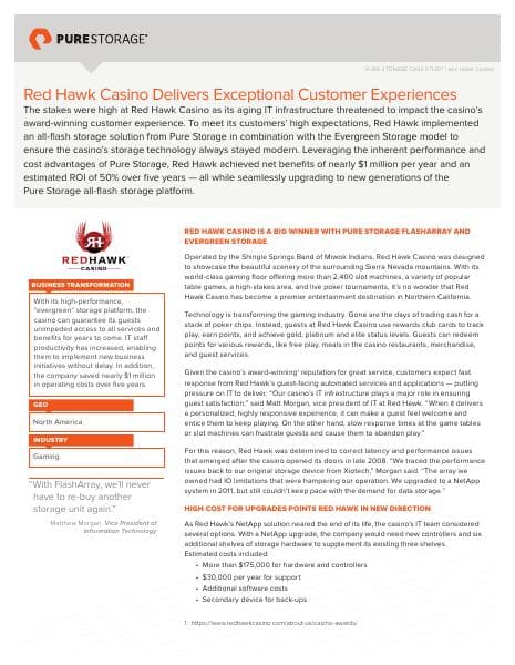 RedHawkCasino_Pure_Customer_Case_Study