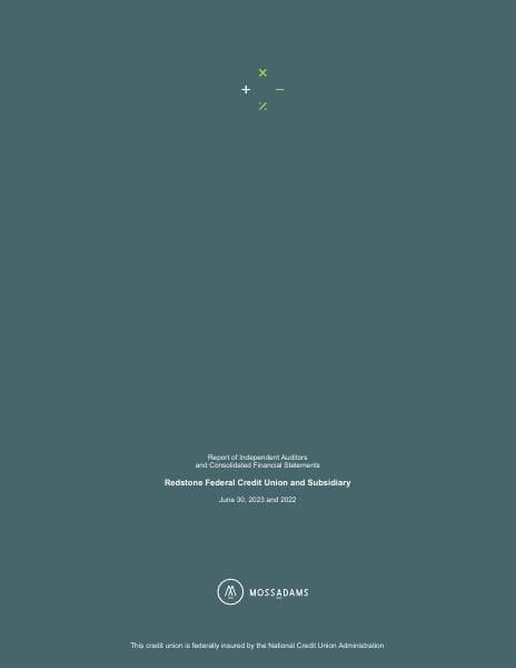Redstone%20Federal%20Credit%20Union%202023%20Audit%20Short