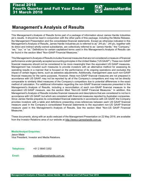 RES.2018.Q4FY18+Results+Management%27s+Analysis