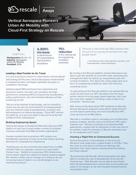 Rescale_Vertical_Aerospace_Ansys_Case_Study
