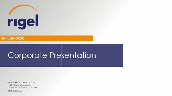 Rigel Pharmaceuticals_January_2020_465_50465