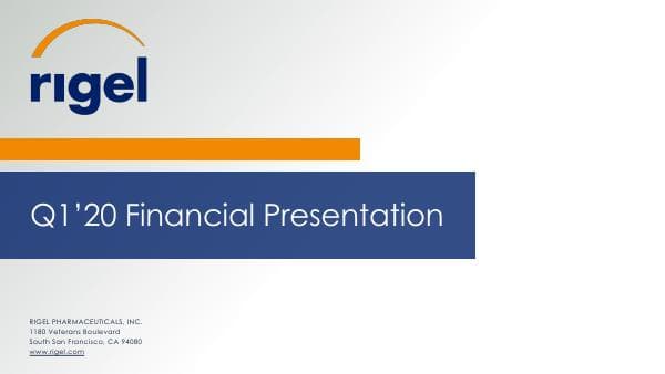 Rigel Pharmaceuticals_March_2020_42_55042