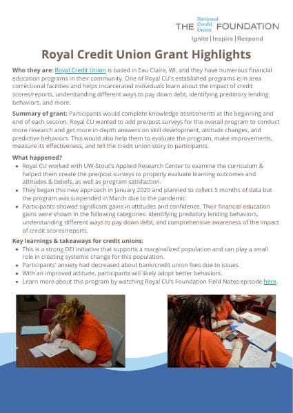 Royal-Credit-Union-Grant-Highlights