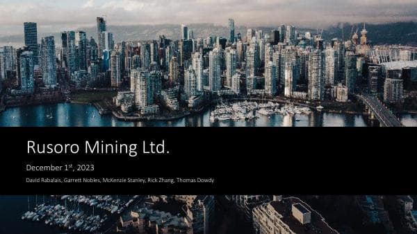 Rusoro+Mining+Pitch+Deck