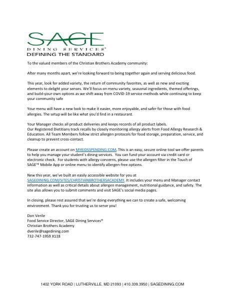 Sage-Dining-Services-Information