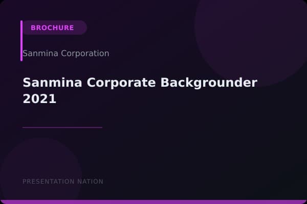 Sanmina_Corporate_Backgrounder_2021
