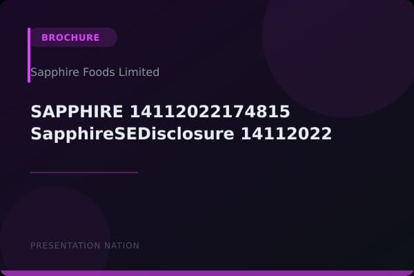 SAPPHIRE_14112022174815_SapphireSEDisclosure_14112022