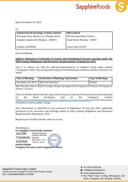 SAPPHIRE_24112022110324_SapphireSEDisclosure_24.11.2022