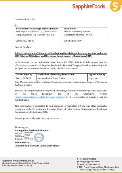 SAPPHIRE_28032023121222_SapphireSEDisclosure