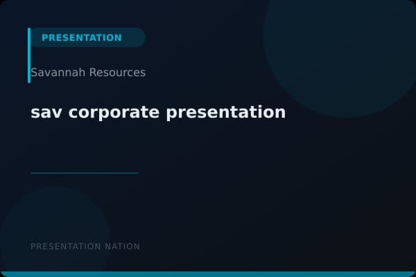 sav-corporate-presentation