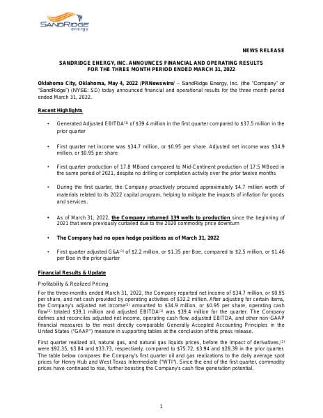 SD-1Q22-Earnings-Release_2022-0504