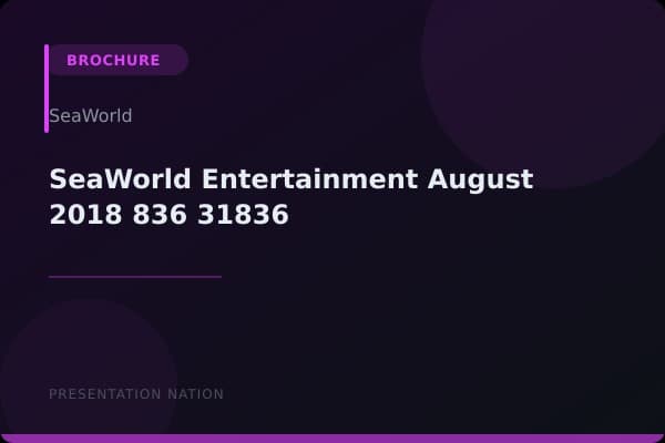 SeaWorld Entertainment_August_2018_836_31836