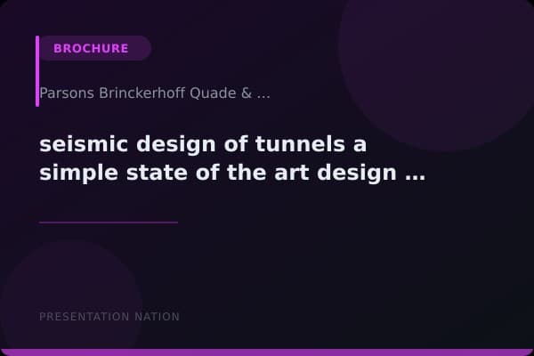 seismic-design-of-tunnels-a-simple-state-of-the-art-design-approach