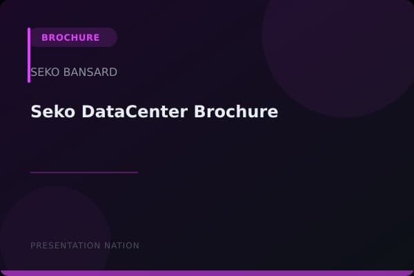 Seko-DataCenter-Brochure