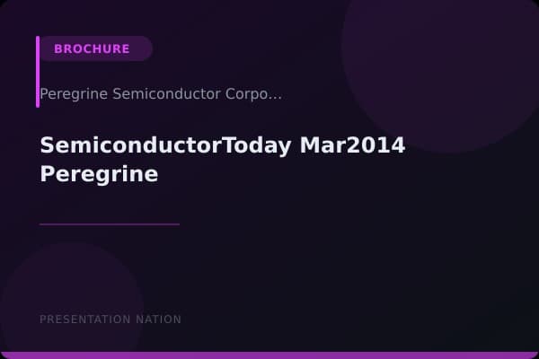 SemiconductorToday_Mar2014-Peregrine