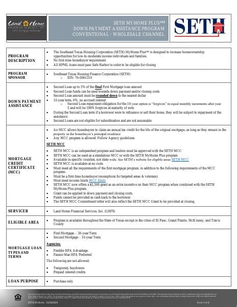 SETH_Conventional_Term_Sheet