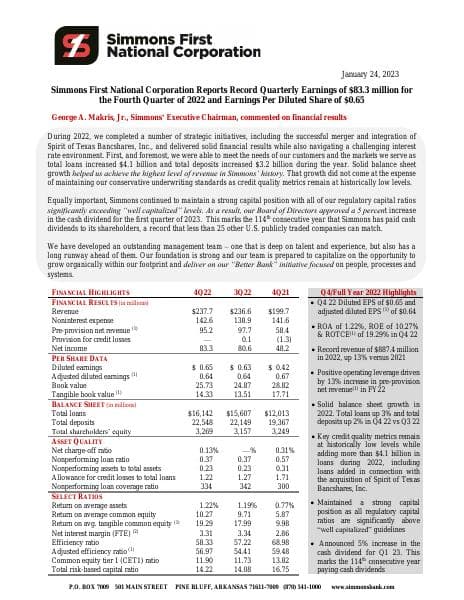 SFNC+-+4Q22+Earnings+Release+%281.24.23%29