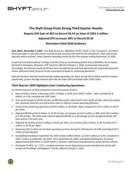 SHYF-3Q20-Earnings-FINAL-v3