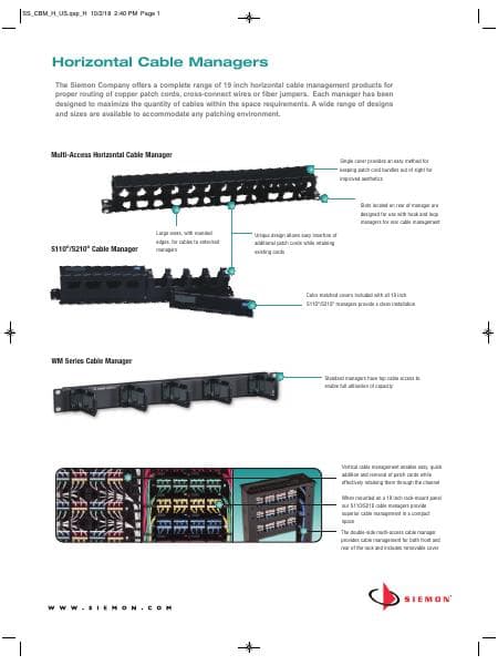 siemon-horizontal-cable-managers_spec-sheet