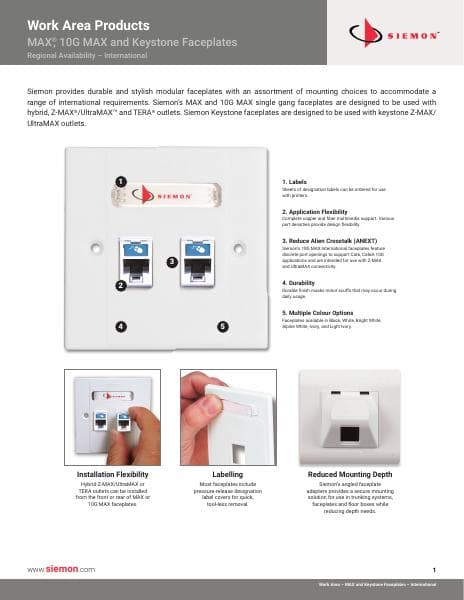 siemon-max-international-faceplates_spec-sheet