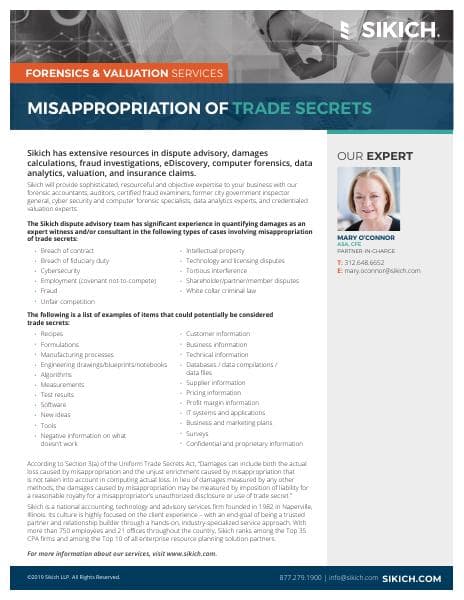 Sikich-Misappropriation-of-Trade-Secrets-Services