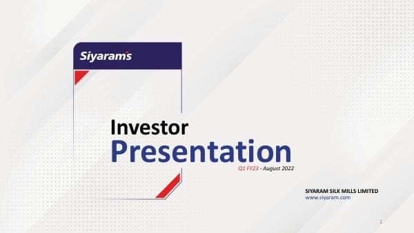 SIYSIL_09082022161623_SiyaramInvestorPresentation