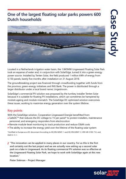 solaredge_case_study_lingewaad_floating_solar_park_netherlands