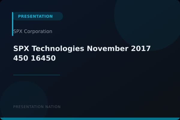 SPX Technologies_November_2017_450_16450