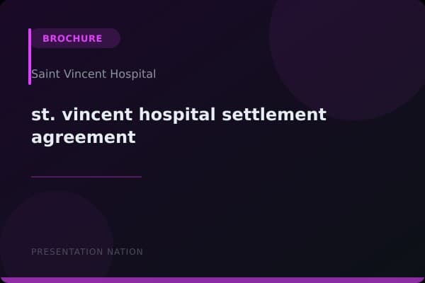 st._vincent_hospital_-_settlement_agreement