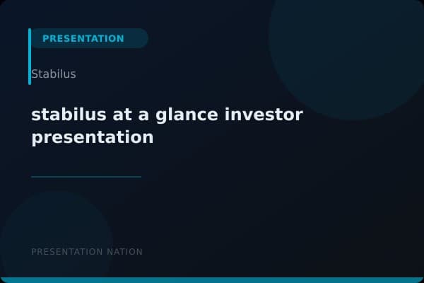 stabilus-at-a-glance-investor-presentation