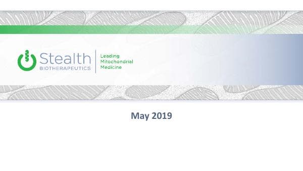 Stealth BioTherapeutics_May_2019_315_42315