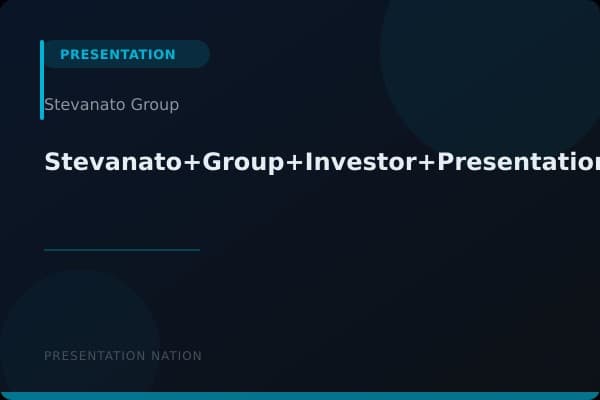 Stevanato+Group+Investor+Presentation+August_September+2022