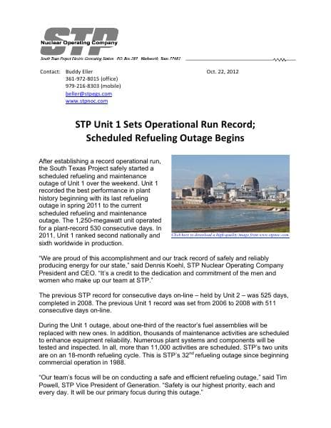 STPNOCRelease10-22-12