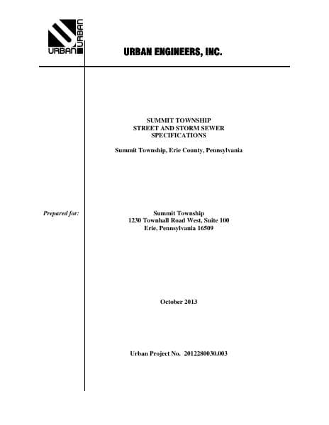 Streets-and-Storm-Specifications